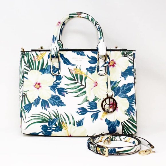 HENRI BENDEL Handbags - HENRI BENDEL #32617 White Floral Handbag